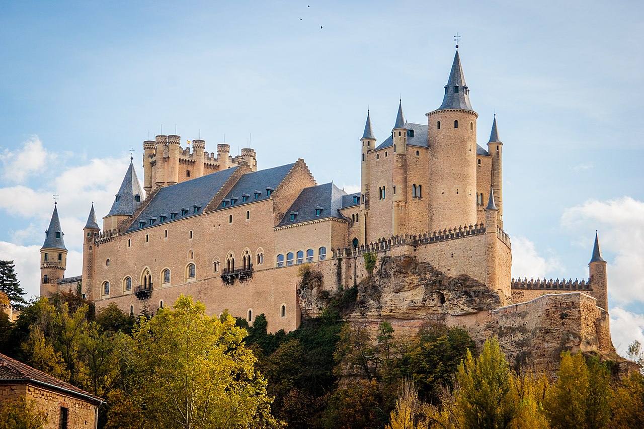Alcazar de segovia vistra trasera